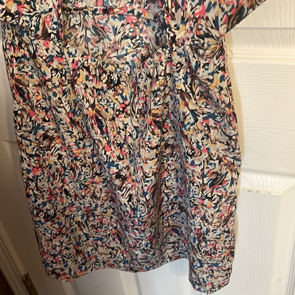 BCBGeneration Mini Dress Multicolored open back pockets size 6 EUC - Picture 8 of 11